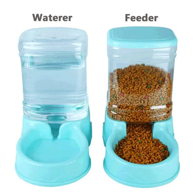 Materiale PP da 3,8 litri Alimentatore per animali domestici Fontana per acqua per animali domestici Ciotola per bevande Alimentatore automatico per animali Distributore di cibo per cani di grandi dimensioni - My Store Pet