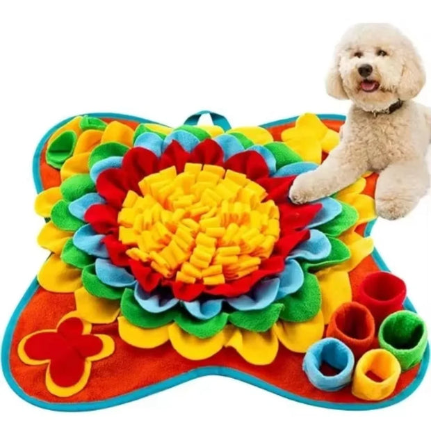 Cane Olfactory Tappeto Zerbino Sniffing Pad Puzzle per cani Ciotola per alimentazione lenta Dispenser di cibo Tappeto Naso Odore Formazione Lavabile Giocattoli per cani - My Store Pet