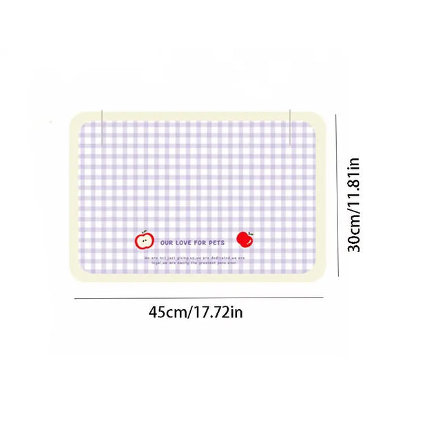 Tovaglietta anti-fuoriuscita per animali domestici in pelle PU resistente all'olio impermeabile per alimenti per cani antiscivolo pieghevole tappetino per l'alimentazione degli animali domestici potabile - My Store Pet
