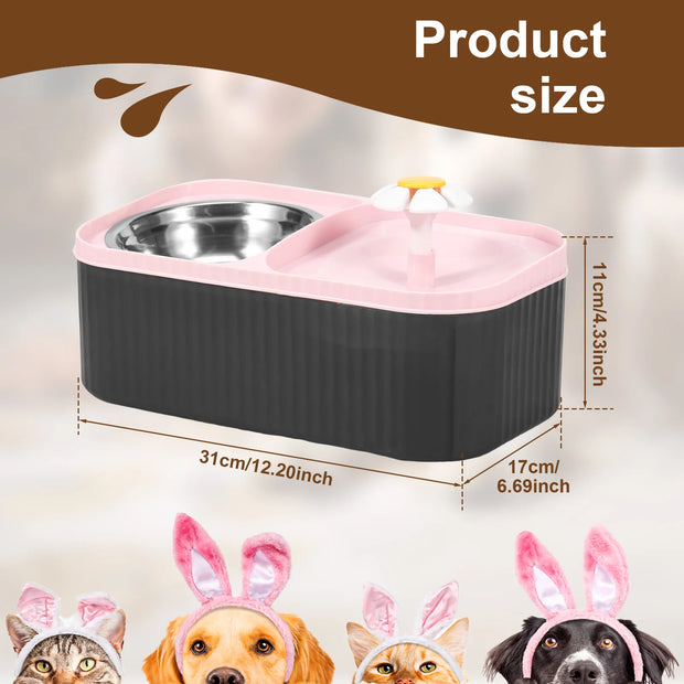 Fontana per animali domestici da 3 litri Fontana automatica per cibo per gatti Filtro Dispenser per bere animali domestici USB Muto elettrico per fontana con filtro intelligente per cani gatto - My Store Pet