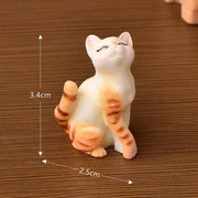 Grandi figurine di gatti carini dall'aspetto reale Display giocattolo Ornamento di plastica per gatti Accessori multiuso per gattini - My Store Pet