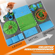 Cane Olfactory Tappeto Zerbino Sniffing Pad Puzzle per cani Ciotola per alimentazione lenta Dispenser di cibo Tappeto Naso Odore Formazione Lavabile Giocattoli per cani - My Store Pet