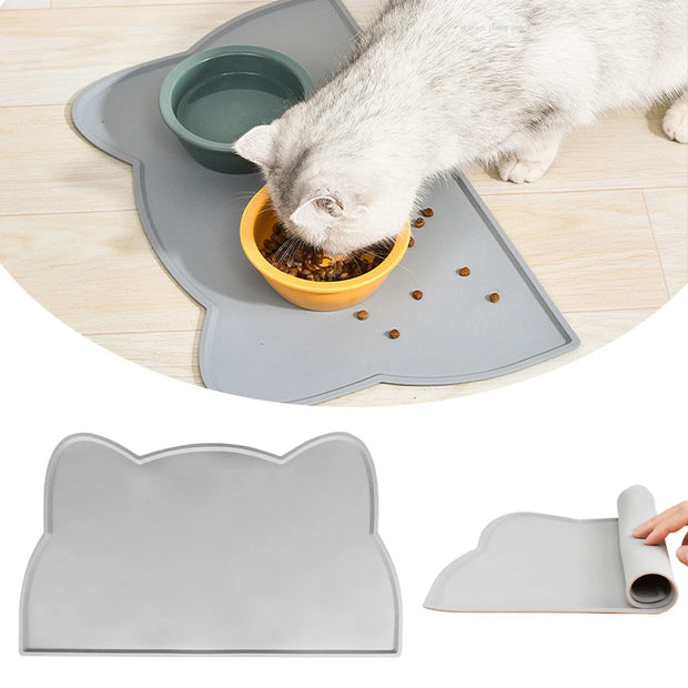 Tappetino per alimenti in silicone per animali domestici Tappetino per alimentazione antiscivolo impermeabile isolato portatile Tappetino per ciotola per alimentatore lento Cuscino per gatti e cani Forniture per animali domes - My Store Pet