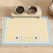 Tovaglietta anti-fuoriuscita per animali domestici pieghevole creativa in pelle PU Tappetino per ciotola per gatti impermeabile Tappetino per alimentazione alimentare per cani antiscivolo resistente all'olio - My Store Pet
