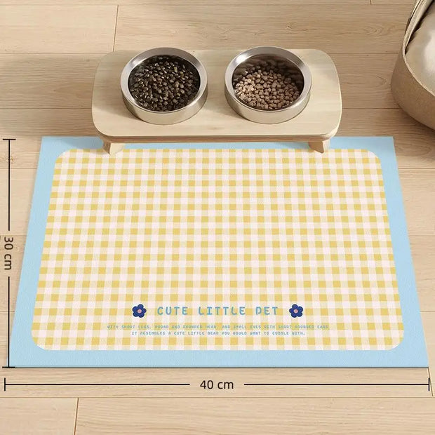Tovaglietta anti-fuoriuscita per animali domestici pieghevole creativa in pelle PU Tappetino per ciotola per gatti impermeabile Tappetino per alimentazione alimentare per cani antiscivolo resistente all'olio - My Store Pet