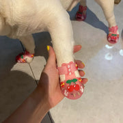 Sandali estivi per cani Cartoon Stivali da pioggia traspiranti antiscivolo alla moda Prodotto per animali domestici resistente all'usura impermeabile Accessori per esterni - My Store Pet
