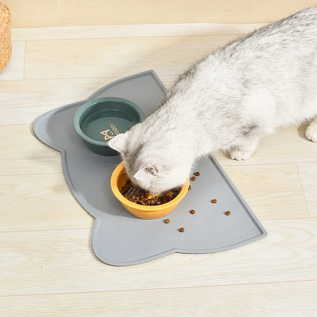 I tovagliette per animali domestici da 1 pezzo sono impermeabili e antiscivolo per impedire fuoriuscite di cibo e acqua e facili da pulire per cani e gatti - My Store Pet