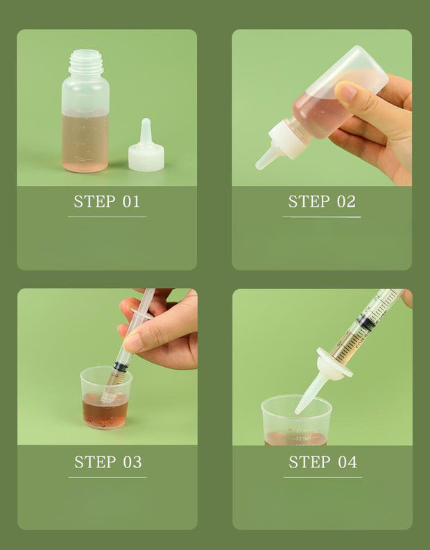 Set di dispositivi per l'alimentazione degli animali domestici Set di siringhe per biberon per la cura dei cani e gatti Dispositivo per l'alimentazione dei gattini appena nati con biberon Dispositivo per farmaci per cuccioli - My Store Pet