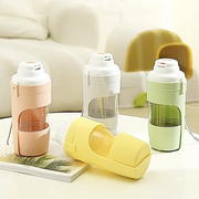 Bottiglia d'acqua da viaggio per animali domestici portatile con contenitore per alimenti pieghevole 2in1 ciotola per animali domestici cucciolo di cane gatto da viaggio bere alimentatore per alimenti - My Store Pet