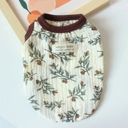 Pet pieghettato coniglio fiore gilet primavera/estate gilet per gatti vestiti per cuccioli orsacchiotto gilet sottile pigiama vestiti per cuccioli - My Store Pet