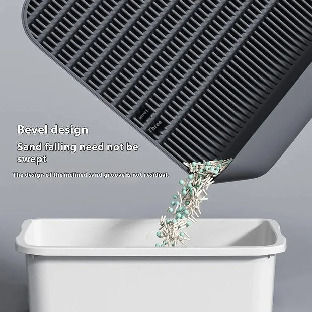 Pedale per lettiera per gatti Tappetino per gatti Tappetino per animali domestici Pedale laterale alto Adatto per grandi dimensioni - My Store Pet