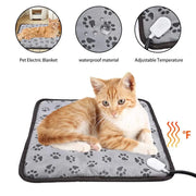 Termoforo elettrico per animali domestici per cani e gatti termoforo regolabile Pet Electric Warm Mat Bed filo impermeabile resistente ai morsi - My Store Pet