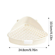Triangolo Animale Domestico Gatto Ratto Coniglio Pipì Vasino Trainer Vassoio per lettiera Angolo WC per piccolo animale domestico Guinea Pig Toilette Lettiera - My Store Pet