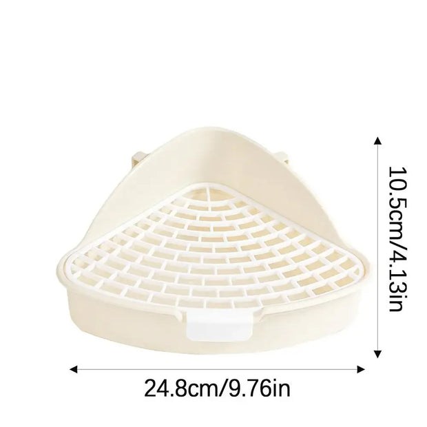 Triangolo Animale Domestico Gatto Ratto Coniglio Pipì Vasino Trainer Vassoio per lettiera Angolo WC per piccolo animale domestico Guinea Pig Toilette Lettiera - My Store Pet