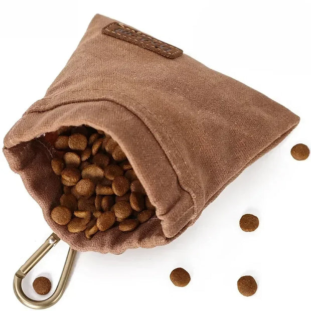 Borsa per snack per addestramento del cane Borsa da viaggio per cani da compagnia all'aperto Borsa per dispenser di cibo portatile resistente all'olio Accessori durevoli per animali domestici - My Store Pet