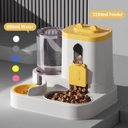 Alimentatore automatico per cani e distributore d'acqua Set mangiatoia e annaffiatoio per alimenti a gravità con ciotola per alimenti per animali Prodotti universali per animali domestici - My Store Pet