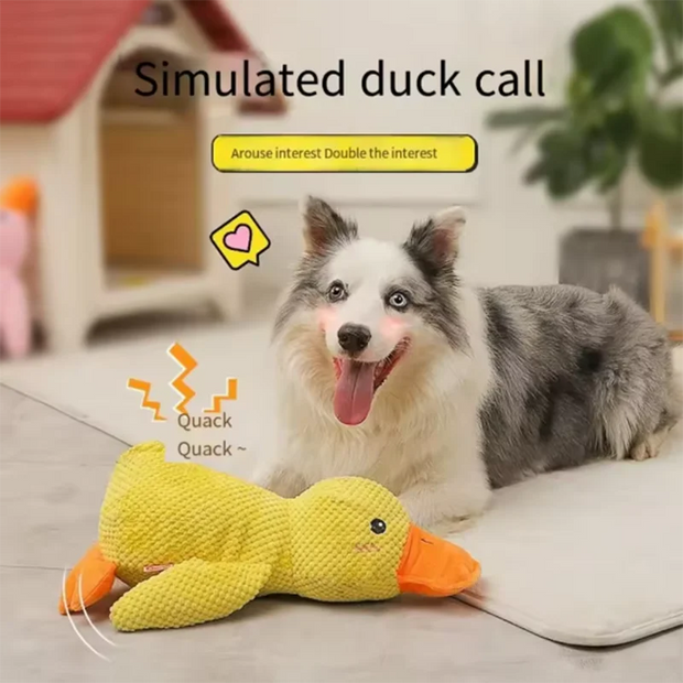 Giocattolo per cani Stomping Duck Morso Resistente Rettifica Pulizia dei denti Cane di grandi dimensioni Intrattenimento interattivo Cucciolo Noia Giocattolo di peluche per animali domestici - My Store Pet