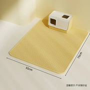 Tappetino per lettiera per gatti Tappetino impermeabile e antispruzzo Tappetino per il controllo della sabbia a doppio strato Tappetino per perdite per WC per gatti Accessori sicuri per animali domestici - My Store Pet