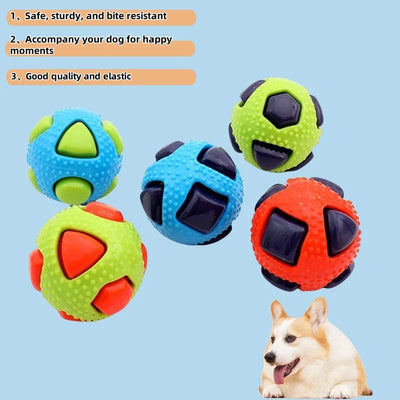 Giocattolo per animali domestici Interazione palla TPR Animali domestici Allevia la resistenza al morso della noia Piccola palla di sfiato per molatura di cani di taglia media - My Store Pet