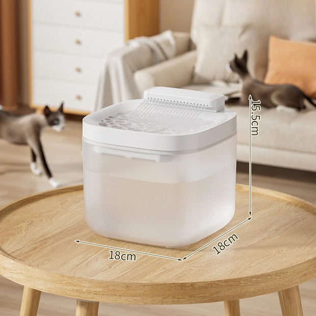 Distributore d'acqua per animali domestici Filtro di circolazione automatico Distributore intelligente per gatti Alimentatore d'acqua per cani di grande capacità - My Store Pet
