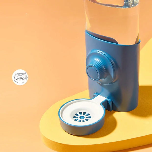 Distributore d'acqua Alimentatore automatico per animali domestici Ciotola sospesa Bottiglia d'acqua Contenitore per alimenti Dispenser per cuccioli Gatti Coniglio Cavia - My Store Pet