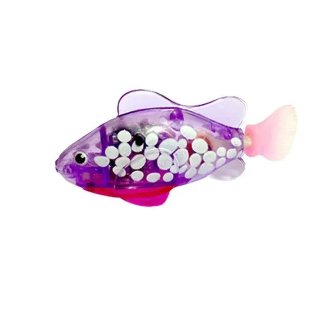 Giocattolo per gatti LED Induttivo Interattivo Nuoto Robot Pesce Giocattoli Incandescente Pesci elettrici Stimolare la caccia del gattino Instinct Prodotti per animali domestici - My Store Pet