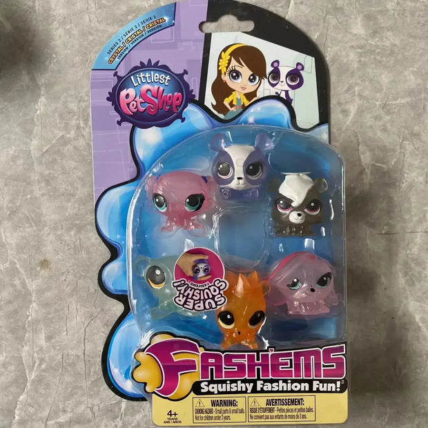 PetShop Animali domestici nella casa Simpatico cartone animato autentico Versione Q Gatto e cane Animale Ornamenti fatti a mano Giocattolo modello SuperSQUISHY - My Store Pet