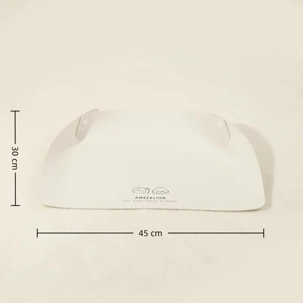 Tovaglietta anti-fuoriuscita per animali domestici pieghevole creativa in pelle PU Tappetino per ciotola per gatti impermeabile Tappetino per alimentazione alimentare per cani antiscivolo resistente all'olio - My Store Pet