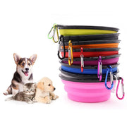 Ciotola pieghevole in Silicone per animali domestici ad alta capacità da 1000ml ciotola pieghevole per alimenti per cuccioli portatile da viaggio all'aperto per cani - My Store Pet
