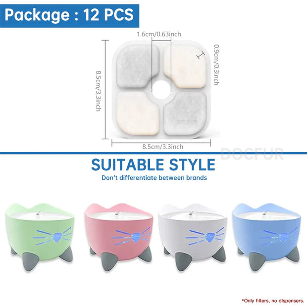 Fonte di filtro per fontana per gatti Fabbrica all'ingrosso Fontana professionale per animali domestici Accessori per filtri sostituiti Filtri per bevande per gatti - My Store Pet