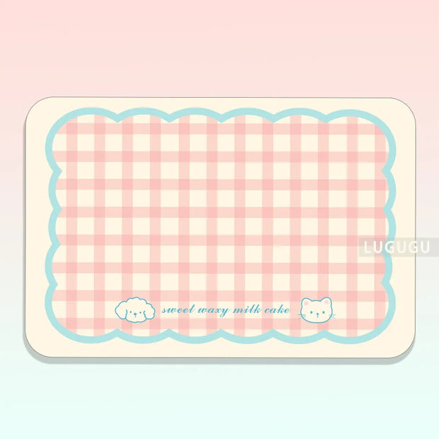 VIKAMA Tovagliette per animali domestici carini Gatti e cani Tappetini per animali domestici semplici assorbenti universali antiscivolo senza lavaggio Forniture per animali domestici - My Store Pet