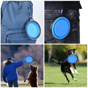 Ciotola per mangiatoia per animali domestici Ciotola pieghevole per cani da viaggio in silicone Ciotola per acqua portatile da passeggio per ciotole per gatti di taglia piccola e media Piatto per mangiare animali domestici - My Store Pet