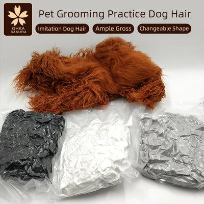 Simulazione dell'animale domestico capelli pratica di bellezza cane standard teddy dog intero corpo capelli finti solo Pet Grooming Trimming practice - My Store Pet