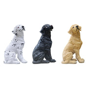 Statua di cane Scultura animale Resina Simpatico ornamento creativo per prato decorativo - My Store Pet