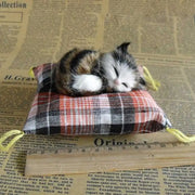 Simulazione Ornamenti giocattolo per gatti Simulazione Animale Fiore Cuscino di stoffa per gatti Pisolino per gatti Ornamenti per bambole da tavolo per gatti - My Store Pet