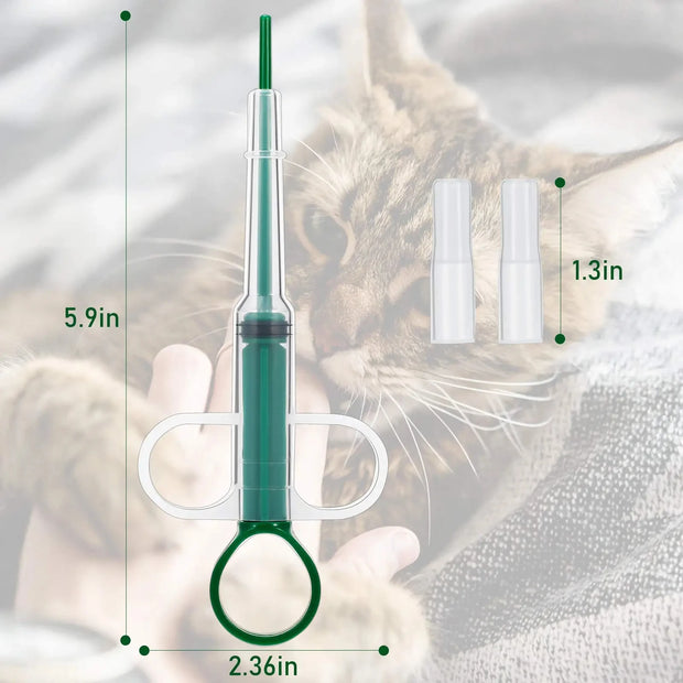 Dispenser per farmaci per animali domestici, bastoncino per alimentazione a pressione per cani e gatti, pillole per mangiare, pillole, manufatti per farmaci, cura del malattia degli animali domestici - My Store Pet