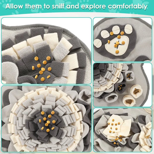 Tappetino da fiuto per cani Giocattoli per animali domestici Addestramento interattivo Sniff Tappetino per alimentazione naturale Squeaker Trattare per cani Alleviare la pressione Snuffle Toys - My Store Pet