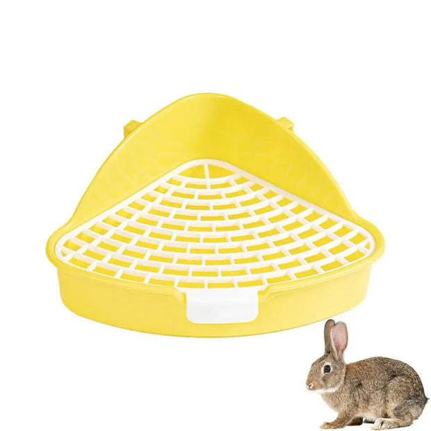 Triangolo Animale Domestico Gatto Ratto Coniglio Pipì Vasino Trainer Vassoio per lettiera Angolo WC per piccolo animale domestico Guinea Pig Toilette Lettiera - My Store Pet