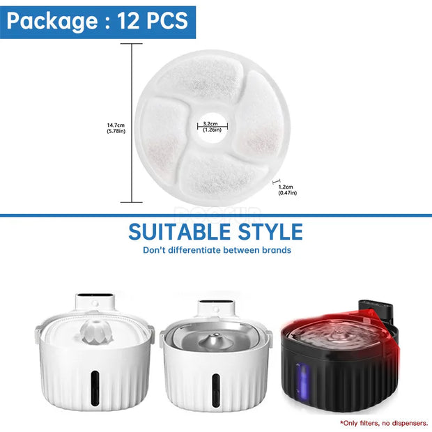 Fonte di filtro per fontana per gatti Fabbrica all'ingrosso Fontana professionale per animali domestici Accessori per filtri sostituiti Filtri per bevande per gatti - My Store Pet