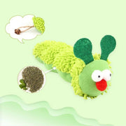 Peluche per gatti, divertente gatto per alleviare l'aldio, giocattolo animale verde interattivo antigraffio e resistente ai morsi - My Store Pet