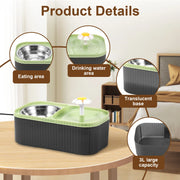 Fontana per animali domestici da 3 litri Fontana automatica per cibo per gatti Filtro Dispenser per bere animali domestici USB Muto elettrico per fontana con filtro intelligente per cani gatto - My Store Pet