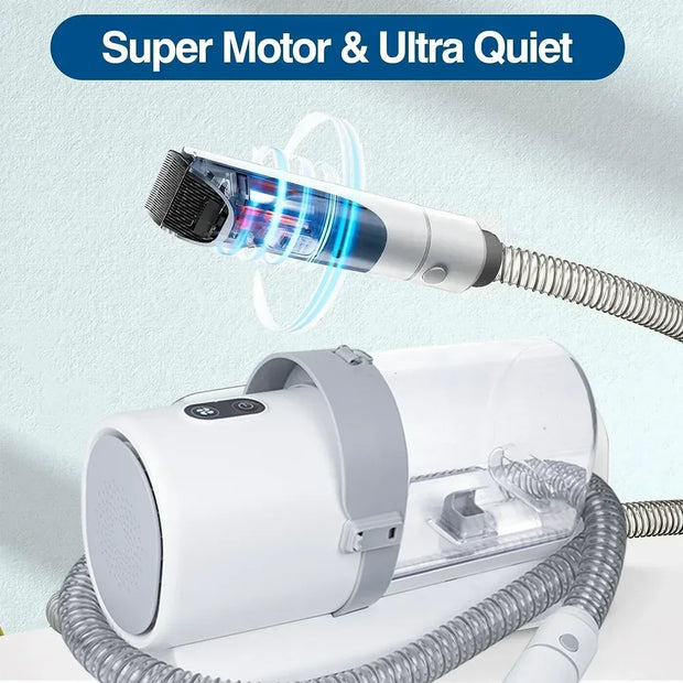 Il Kit per la toelettatura del cane per animali domestici Include 4 pettini per tagliacapelli aspirapolvere da 2,5 litri e 5 strumenti per la toelettatura degli animali domestici per lo spargimento - My Store Pet