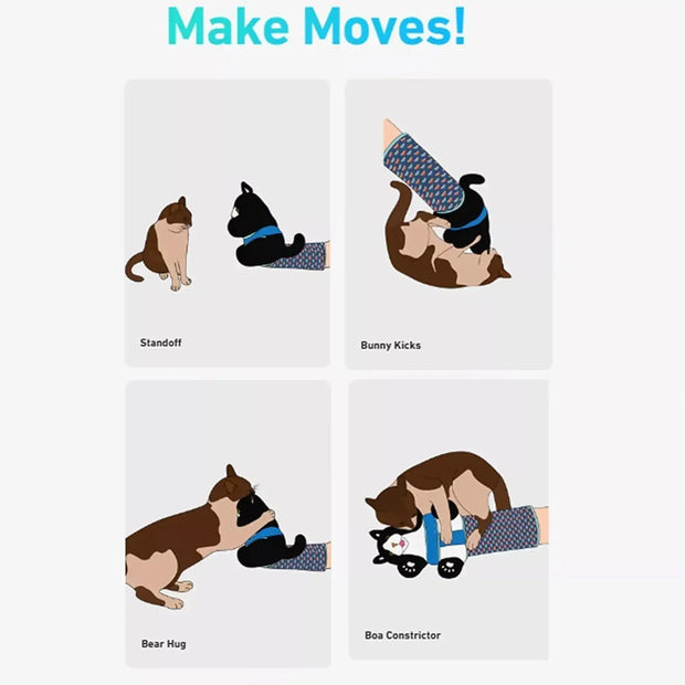 Guanti giocattolo per animali domestici Gatti Giocattoli interattivi per gatti Guanti da wrestling per gatti Giocattoli da wrestling per gatti Burattino Giocattoli per gatti Forniture per animali domestici Bambole per gatti C - My Store Pet