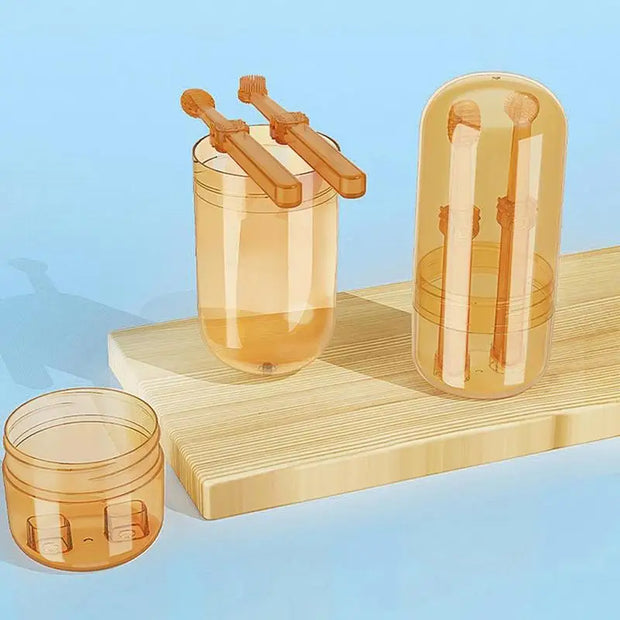 Spazzolino da denti per cani da compagnia Spazzolino da denti morbido in silicone Igiene orale Spazzolino da denti per cuccioli Dentifricio Kit per animali Pulizia dei denti Fornitori per la cura del gatto - My Store Pet