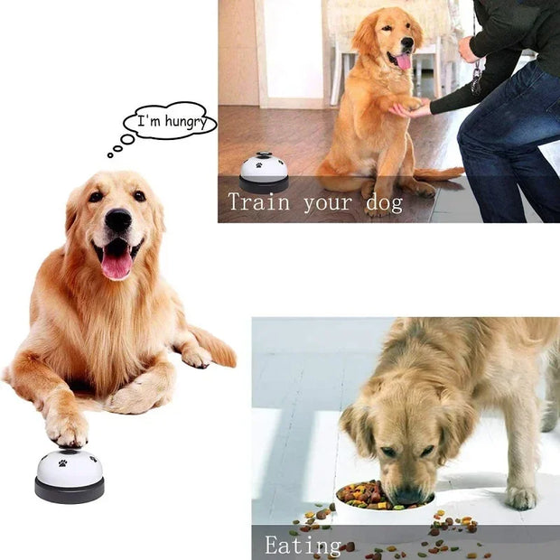 Campanello per addestramento per animali domestici Promemoria per alimenti Campana per alimentazione Addestramento Giocattoli interattivi Migliora l'intelligenza degli animali domestici Altoparlante con pulsante Giocattoli pe - My Store Pet