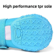 Scarpe per cani regolabili impermeabili calde e proteggono i piedi Scarpe riflettenti per cani di piccola taglia Prodotti per animali domestici facili da pulire - My Store Pet