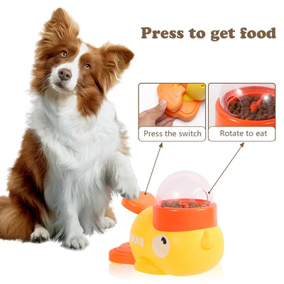 Dispenser per dolcetti per animali domestici, alimentatore automatico per snack per cani e gatti, ciotole per mangiatoia lenta anti-grippamento per un cibo sano per accessori per animali domestici - My Store Pet