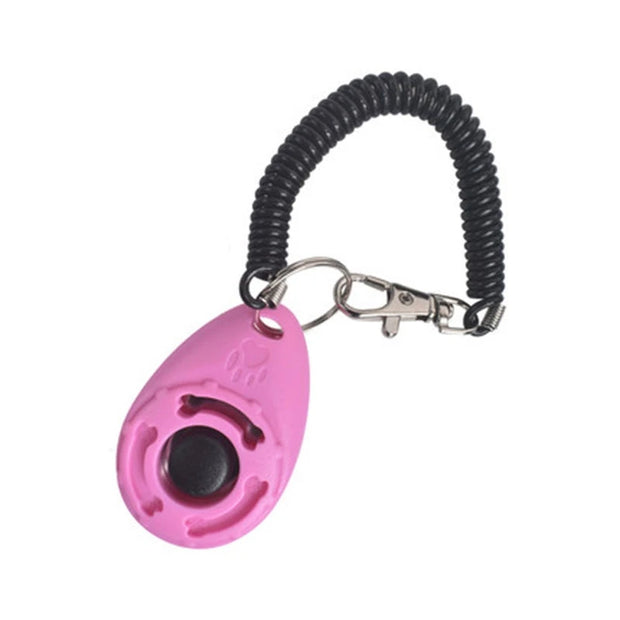Clicker per addestramento del cane Pet Cat Dog Click Trainer Vari stili di aiuto Cinturino da polso regolabile Portachiavi con suono Repellente per cani Prodotto per animali domestici - My Store Pet