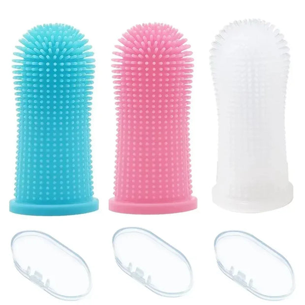 3/1 pz spazzolino da denti per animali domestici prodotti per animali domestici spazzolino da denti per gatti per prodotti per cani pulizia dei denti per cani di piccola taglia gatti denti puliti cucciolo - My Store Pet