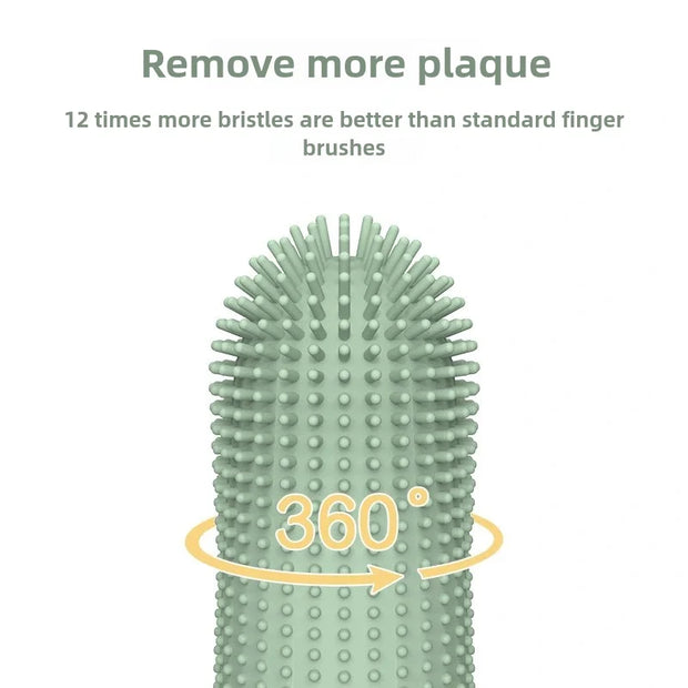 Spazzolino da denti per cani, 360 °   Spazzolino da denti per la pulizia dei cani, spazzolino da denti per cani in silicone alimentare per cani e gatti - My Store Pet